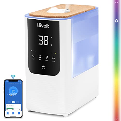 LEVOIT Smart Warm&Cool Humidifier: 4.5L, Top-Fill, Voice Control