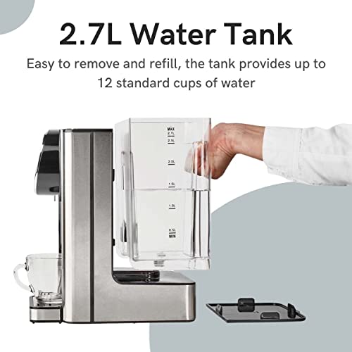 Instant Hot Water Dispenser, 2.7L Tank, 2600W, Variable Temperature