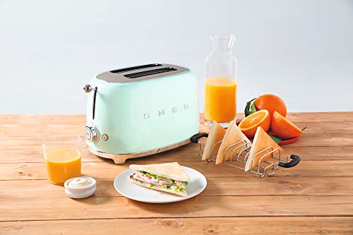 Smeg TSF01CRUK Retro Style 2 Slice Toaster - Cream