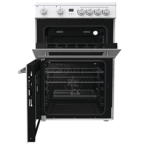 Hisense HDE3211BBUK 60cm Electric Cooker with Ceramic Hob-Black