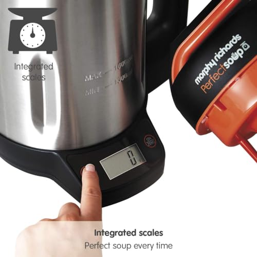 Morphy Richards Perfect Soup Maker with Integrated Scales, 1.6L