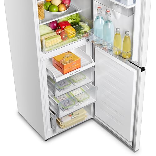 Hisense RB327N4WWE 55cm Fridge Freezer, 251L, Non-plumbed Dispenser