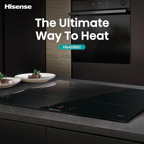 Hisense HI6401BSC Built-in Induction Hob, Black, 7200W