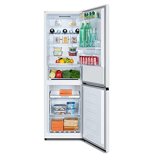 Hisense RB327N4WWE 55cm Fridge Freezer, 251L, Non-plumbed Dispenser