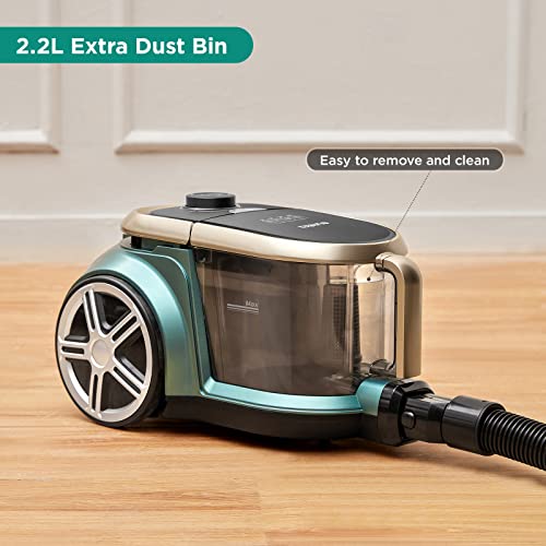 Eureka Apollo Bagless Canister Vacuum - Lightweight, 800W