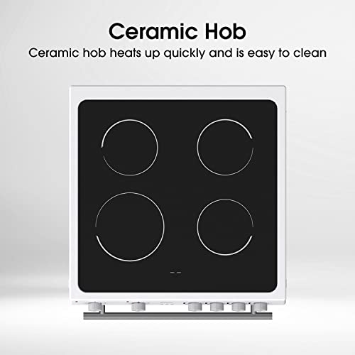 Hisense HDE3211BBUK 60cm Electric Cooker with Ceramic Hob-Black