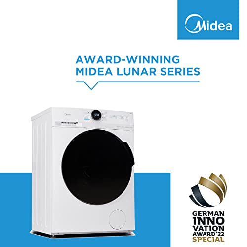 Midea MF10EW80BA Washing Machine: 8kg Load, 1400 RPM, White