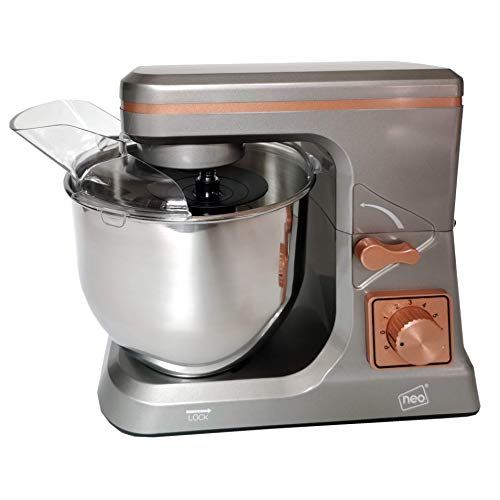 Neo Grey & Copper Electric Stand Mixer: 5L, 6 Speed, 800W