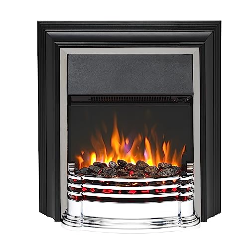 Dimplex Cheriton Deluxe Optiflame Electric Fire, Brass/Black