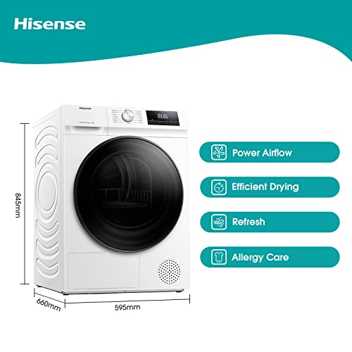 Hisense WFQA1014EVJM 10kg Freestanding Washing Machine - White