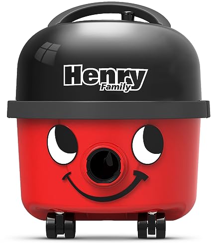 Numatic Henry Turbo Vacuum Cleaner - 620W, 9L, Red/Black