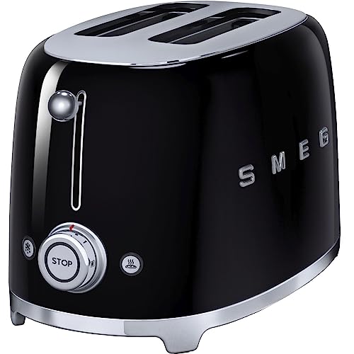 Smeg TSF01CRUK Retro Style 2 Slice Toaster - Cream