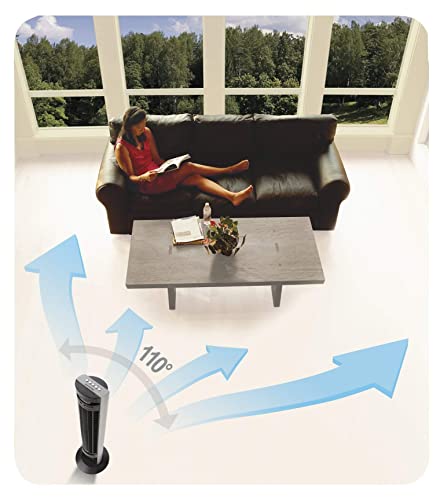 Honeywell Tower Fan, 3 Speeds, 110° Oscillation, Timer, Remote Control