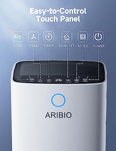 ARIBIO 12L Dehumidifier: Digital Control, Childlock, Laundry Dry