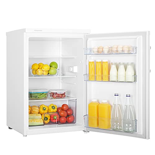 Hisense RL170D4BWE 56cm Under Counter Fridge, 132L Auto Defrost, White