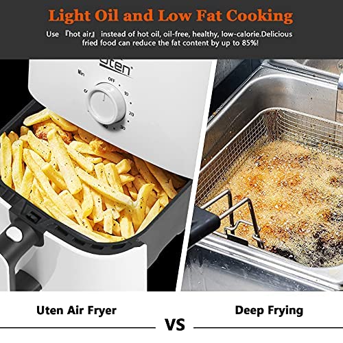 Uten 10L Digital Air Fryer Oven: 12 Preset Menus, LED Touch