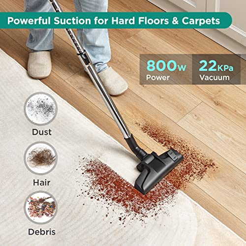 Eureka Apollo Bagless Canister Vacuum - Lightweight, 800W