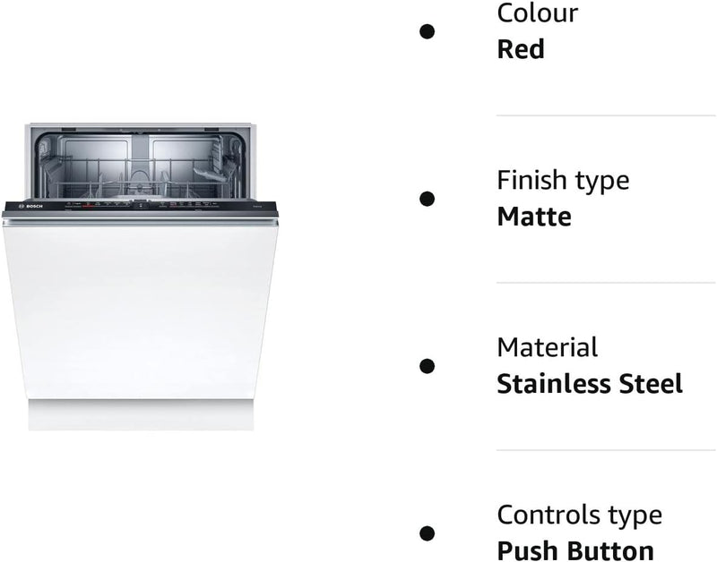 Bosch SMV2ITX18G Serie 2 Integrated Dishwasher, 12 Place Settings