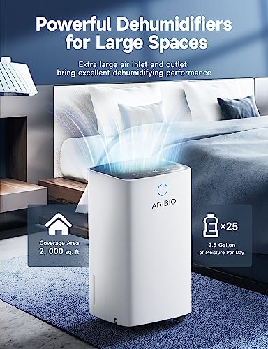 ARIBIO 12L Dehumidifier: Digital Control, Childlock, Laundry Dry