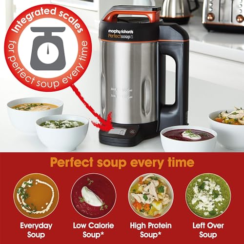 Morphy Richards Perfect Soup Maker with Integrated Scales, 1.6L