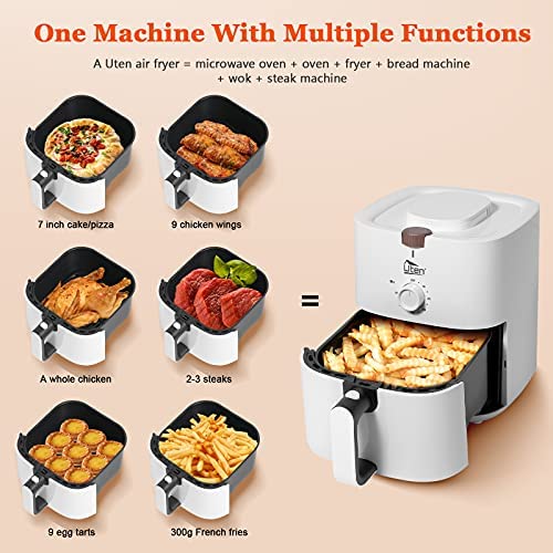 Uten 10L Digital Air Fryer Oven: 12 Preset Menus, LED Touch