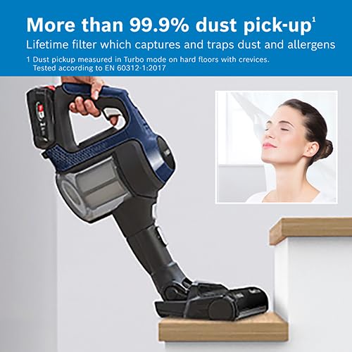 Bosch Unlimited 6 BBS611GB Cordless Vacuum Cleaner, 18V, Blue