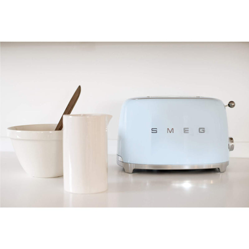 Smeg TSF01CRUK Retro Style 2 Slice Toaster - Cream