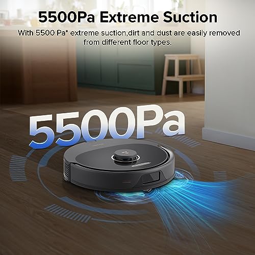 Roborock Q8 Max Robot Vacuum: Dual Brushes, 5500Pa Suction