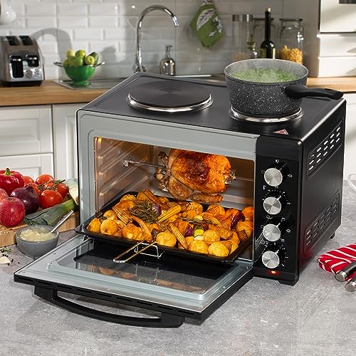 Daewoo Mini Countertop Electric Cooker, 32L Oven & Grill