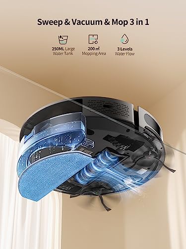 HONITURE Robot Vacuum with Mop, 4500Pa Suction, G20 PRO Alexa/WiFi/App