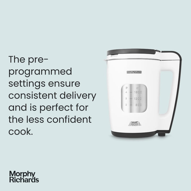 Morphy Richards 1.6L Total Control Soup Maker, Smart Tech, 9 Settings