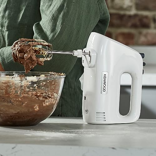 Kenwood Hand Mixer, 5 Speeds, 450W, HMP30.A0WH, White