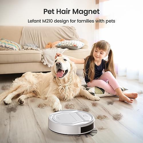 Lefant M210 Robot Vacuum,2200Pa, Wi-Fi/App/Alexa, Pet Hair, Hard Floor