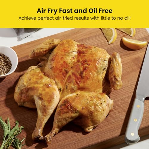 Chefman Digital Air Fryer, 4.75L Family Size, 1300W, Black