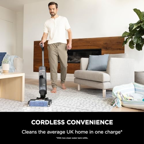 Shark WD210UK Cordless HydroVac: Multi-Surface Cleaning, Grey