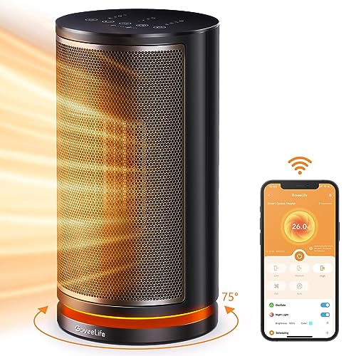 GoveeLife Smart Ceramic Space Heater - App & Voice Control