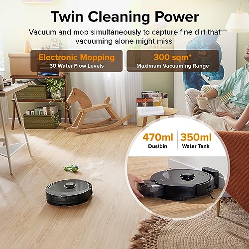 Roborock Q8 Max Robot Vacuum: Dual Brushes, 5500Pa Suction