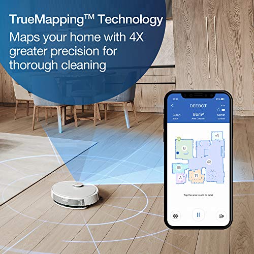 ECOVACS DEEBOT N8+ Robot Vacuum - OZMO™ Mop, Auto-Empty