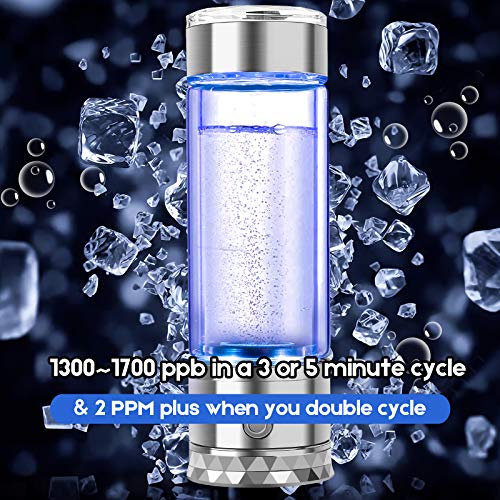 N.P Hydrogen Water Bottle Generator with Dual Chamber,PEM and SPE Tech