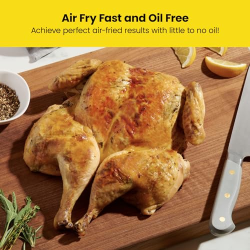 Chefman Digital Air Fryer, 4.75L Family Size, 1300W, Black