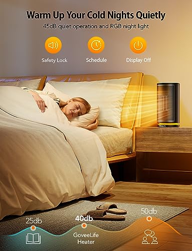 GoveeLife Smart Ceramic Space Heater - App & Voice Control