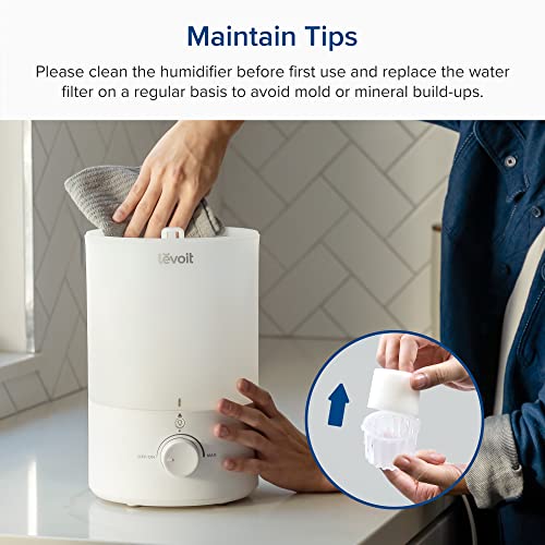 LEVOIT Smart Warm&Cool Humidifier: 4.5L, Top-Fill, Voice Control