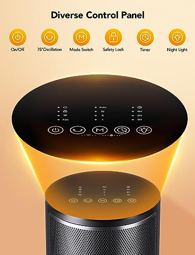 GoveeLife Smart Ceramic Space Heater - App & Voice Control