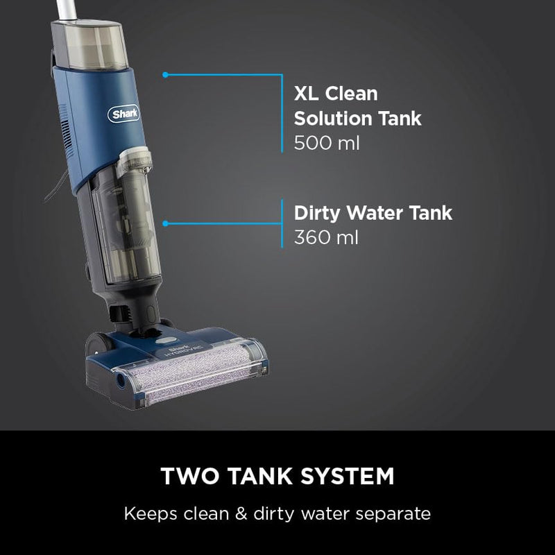 Shark WD210UK Cordless HydroVac: Multi-Surface Cleaning, Grey