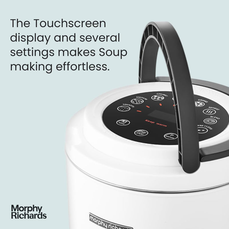 Morphy Richards 1.6L Total Control Soup Maker, Smart Tech, 9 Settings