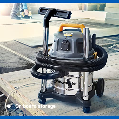 Vacmaster 20L Wet/Dry Vacuum - 1600W Power - HEPA 13 Filtration