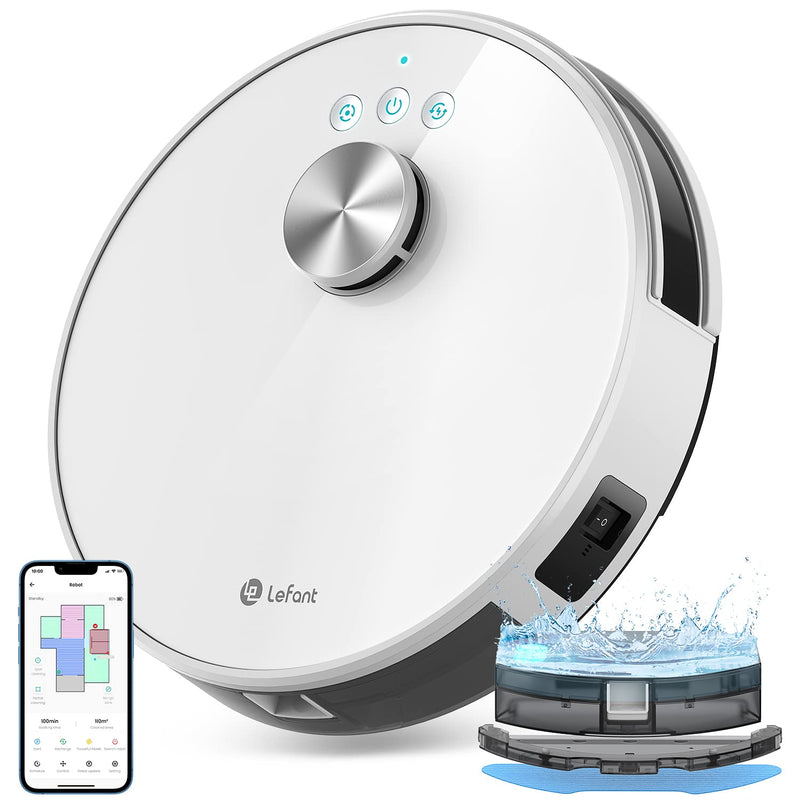 Lefant M210 Robot Vacuum,2200Pa, Wi-Fi/App/Alexa, Pet Hair, Hard Floor