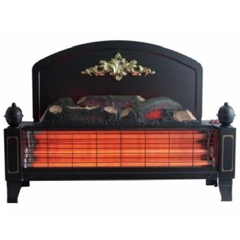 Dimplex Yeominster Radiant Bar Electric Fire, Glowing Log Ember Bed