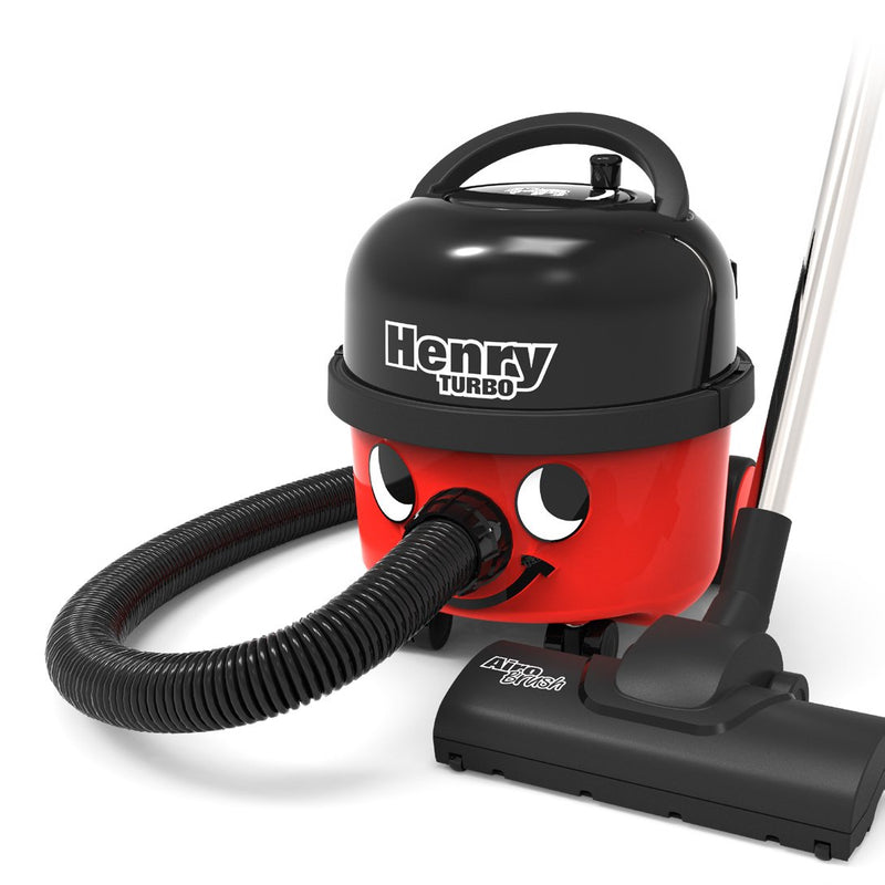 Numatic Henry Turbo Vacuum Cleaner - 620W, 9L, Red/Black