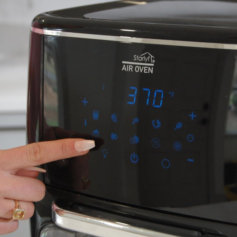 JML 12L Air Fryer Oven - 4-in-1 Rotisserie Airfryer with Touchscreen